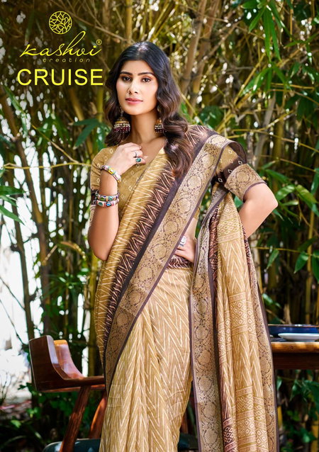 Cruise Vol 1 By Kashvi Marshmello Silk Bandhej Saree Exporters In India
